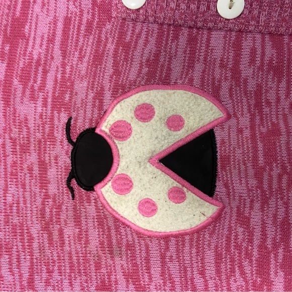 Cozy Pink Knit Kids Sweater with Ladybug Accent - Picture 3 of 6
